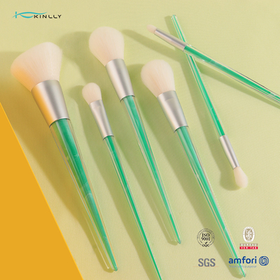 6pcs Crystal Makeup Brushes Set Soft eriza el equipo profesional del cepillo del maquillaje