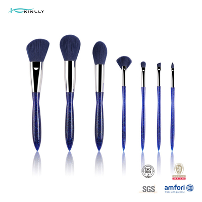 el sistema de cepillos de lujo del maquillaje 7pcs modificado para requisitos particulares para se ruboriza lápiz corrector del sombreador de ojos