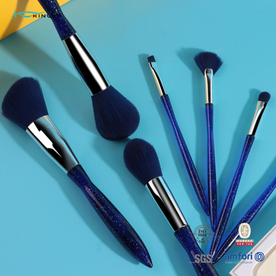 el sistema de cepillos de lujo del maquillaje 7pcs modificado para requisitos particulares para se ruboriza lápiz corrector del sombreador de ojos