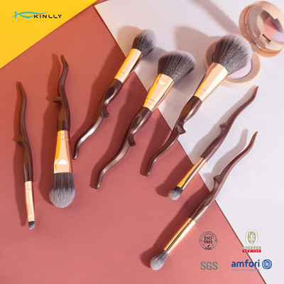El cepillo modificado para requisitos particulares de Kit Vegan Eyeshadow Foundation Cosmetics del cepillo del maquillaje del OEM 7pcs fijó