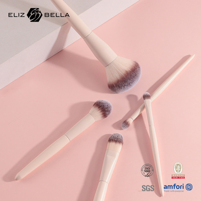 Mujeres de Mini Cosmetic Brush Set For del sistema de cepillos del maquillaje del viaje 5PCS