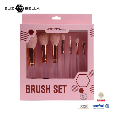 7pcs cepillos de maquillaje para el cabello sintético herramientas de belleza polvo / sombra de ojos / cepillos de base