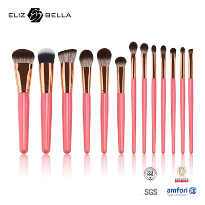 8pcs de Bellas Cosméticas Brush Set mango de madera de etiqueta privada maquillaje Brush Set