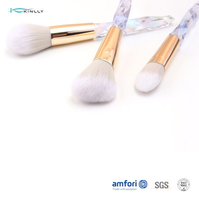 Manija plástica 10pcs Diamond Makeup Brush Set del OEM