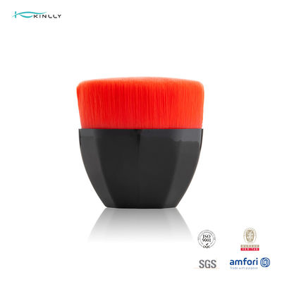 Logotipo de encargo de la manija 1pcs KABUKI del pelo del cepillo sintético plástico del maquillaje