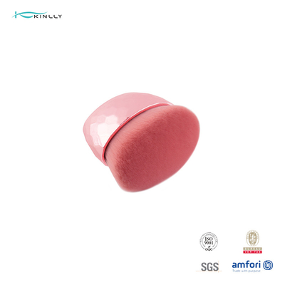 Cepillos individuales del maquillaje del pelo sintético rosado con el tubo plástico