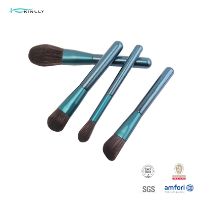 Sistema de cepillo cosmético del maquillaje del tamaño 12Pcs del viaje con la manija de madera