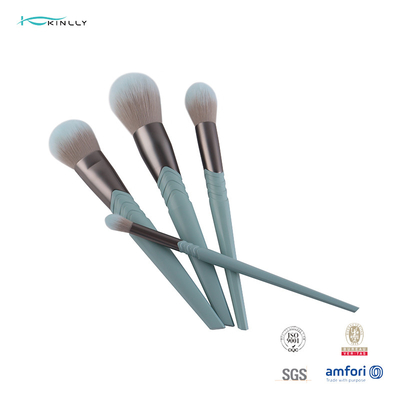 Virola de aluminio libre modificada para requisitos particulares de la crueldad del cepillo 10pcs del maquillaje del pelo del nilón