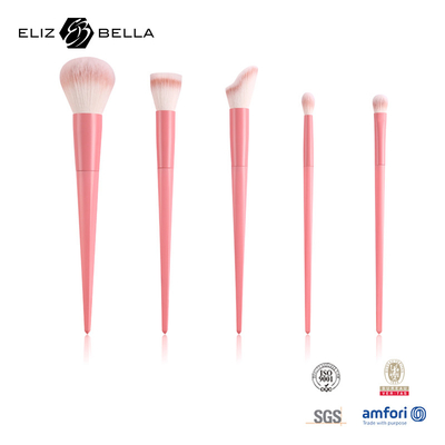 Brush de maquillaje personalizado con mango de plástico y ferrule de aluminio
