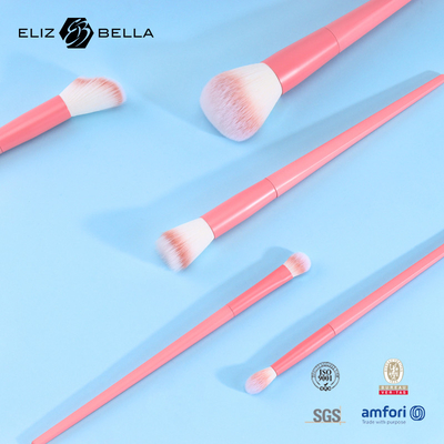 Brush de maquillaje personalizado con mango de plástico y ferrule de aluminio