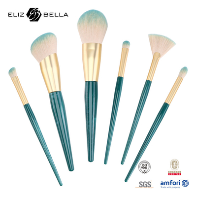 6 pinceles de maquillaje esenciales sin rayas herramientas de maquillaje sintético de alta calidad