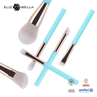 6pcs OEM maquillaje cepillo de ojos para el cuidado de la belleza, crueldad libre de pelo sintético maquillaje equipo de cepillo