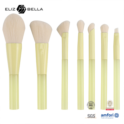 Personalización OEM Diseño de maquillaje cepillos de aluminio brillante Ferrule