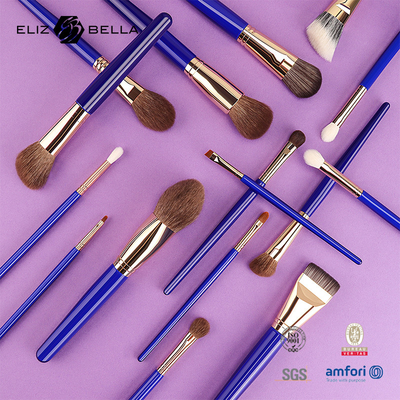 Cuadro de cepillos de maquillaje completo de calidad profesional para etiquetas privadas, conjunto de cepillos cosméticos con cabello sintético