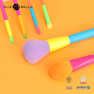 12pcs Brush de maquillaje multi-color profesional conjunto para la base de polvo Blush Eyeshadow, colorido pincel cosmético