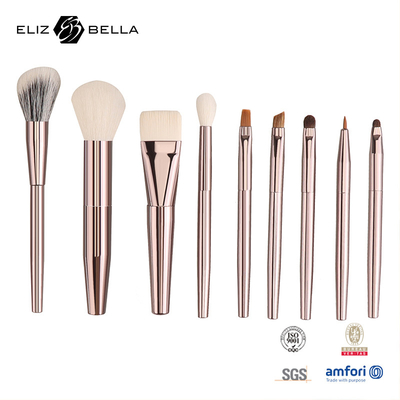 Cepillos de maquillaje esenciales Con un mango personalizado Cabello sintético Pedidos OEM bienvenidos