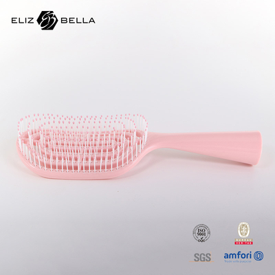 Masaje de ventilación curva húmeda y seca Cuadro Paddle Cepillo de cabello para cabello rizado Cepillo de cabello de logotipo personalizado