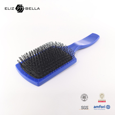 Cuadro hueco con ventilación Desangling Cepillo de masaje Peinado Deman Logotipo personalizado Curva de onda de cepillo laberinto Cepillo de pelo para secador de pelo