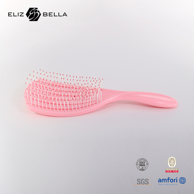 Custom húmedo y seco Curva de ventilación Espiral de pelo cepillado Peinado círculo masaje cuadrado Paddle Detangle cepillado de pelo para el cabello rizado