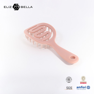 Cabello liso sin nudos Cuero cabelludo Masaje de pelo Cepillo portátil Seco y húmedo Cepillo de champú de doble uso