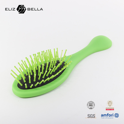 Logotipo personalizado Nuevo diseño 100% laberinto biodegradable cepillo de cabello curvo con ventilación Detangling cepillo de cabello para mujeres peinado rizado