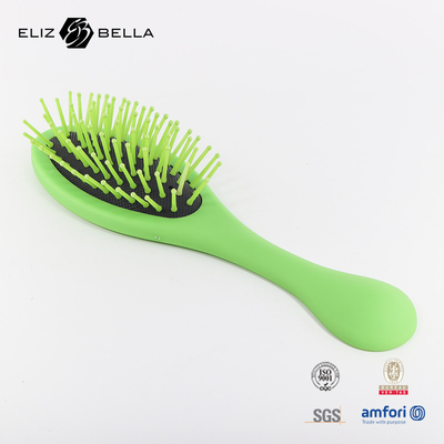 Logotipo personalizado Nuevo diseño 100% laberinto biodegradable cepillo de cabello curvo con ventilación Detangling cepillo de cabello para mujeres peinado rizado