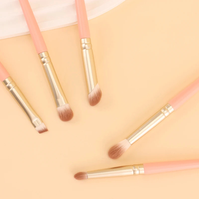 Brushes de maquillaje cosmético de ferrule de aluminio para contorno y resaltado personalizado de la cara