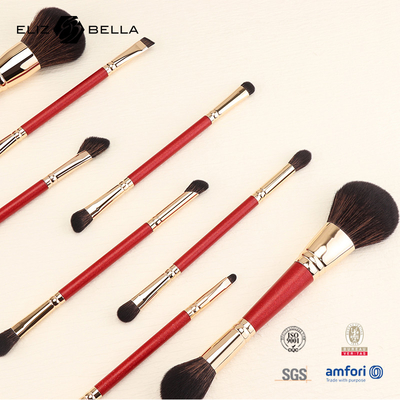 Logotipo privado Opción de marca de maquillaje Brush Collection hecha de material de ferrule de aluminio