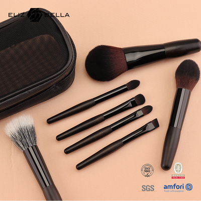 Kit de pinceles de maquillaje de moda la adición perfecta a su colección, pequeño conjunto de pinceles con bolsa cosmética de cremallera