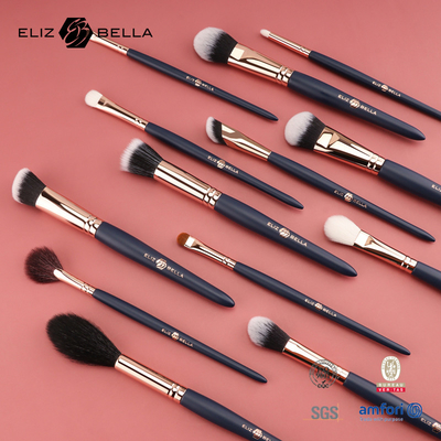24pcs de maquillaje de pincel de madera para su aplicación de maquillaje sin problemas