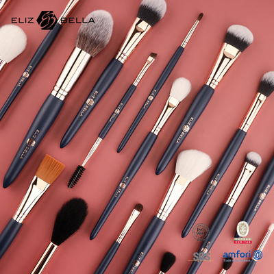 24pcs de maquillaje de pincel de madera para su aplicación de maquillaje sin problemas