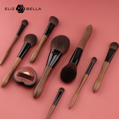 Conjunto de pincel de maquillaje cosmético de color no resbaladizo para aplicación de maquillaje sin esfuerzo