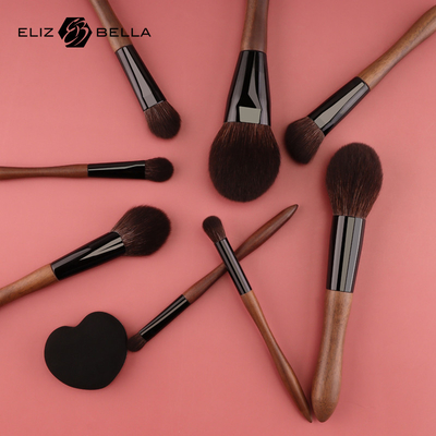 Conjunto de pincel de maquillaje cosmético de color no resbaladizo para aplicación de maquillaje sin esfuerzo