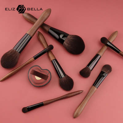 Conjunto de pincel de maquillaje cosmético de color no resbaladizo para aplicación de maquillaje sin esfuerzo