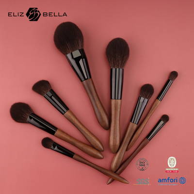Conjunto de pincel de maquillaje cosmético de color no resbaladizo para aplicación de maquillaje sin esfuerzo