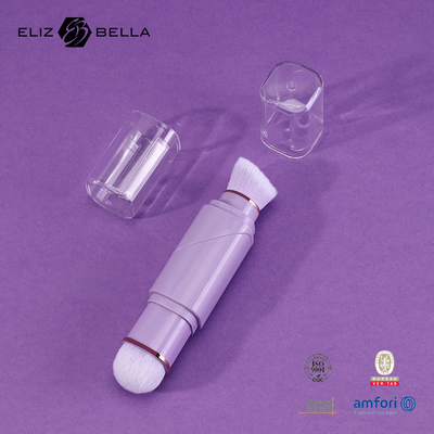 2 en 1 diseño pincel retráctil suave duradero responsable hecho 100% vegetariano de nylon pinceles de maquillaje para el cabello para el salón/hogar/regalo