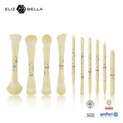 Juego de brochas de maquillaje de viaje con mango de metal, esencial para un maquillaje perfecto