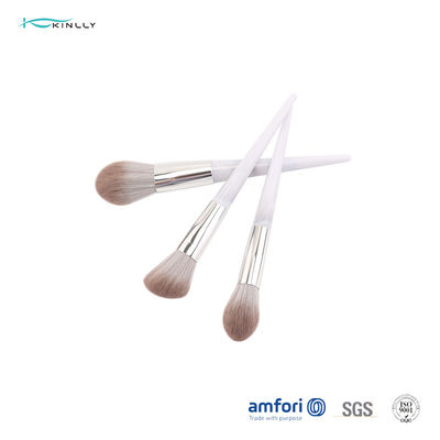 sistema de cepillo de aluminio del maquillaje del mármol de la virola 9pcs