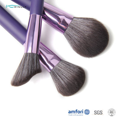 Bolso BSCI púrpura de Opp sistema de cepillo del maquillaje de 14 pedazos