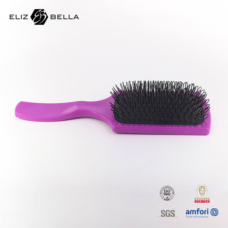 El logotipo personalizado con cepillo de ventilación con peine de masaje y diseño de onda curva para el hogar