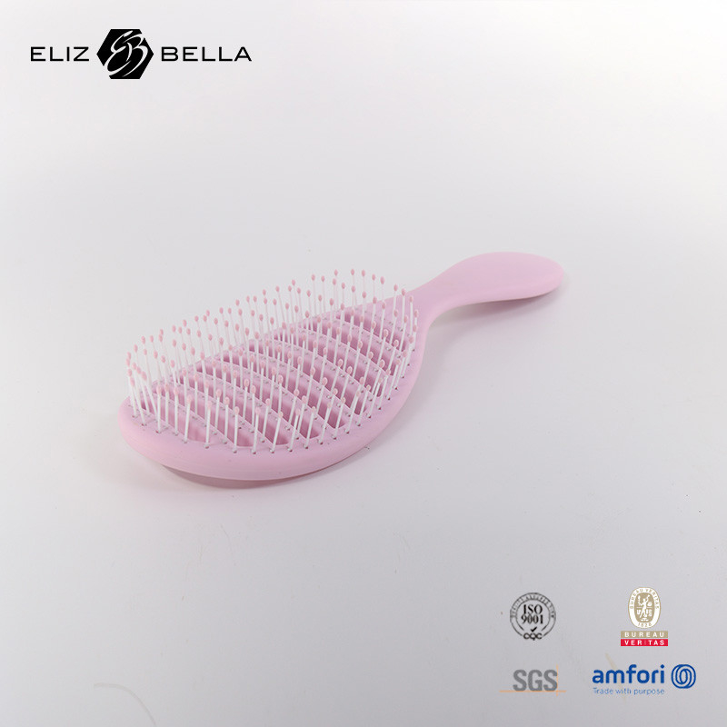 Brush de estilo de cabello de marca privada Peinado común Peinado personalizado de color suave Pincelas para la eliminación fácil de enredos