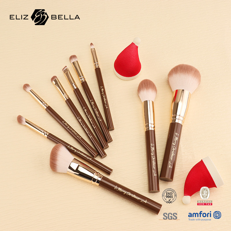 Conjunto de cepillos de maquillaje para viajes utilizados con blusher, concealer, lápiz de cejas, esmalte, pedidos OEM / ODM bienvenidos