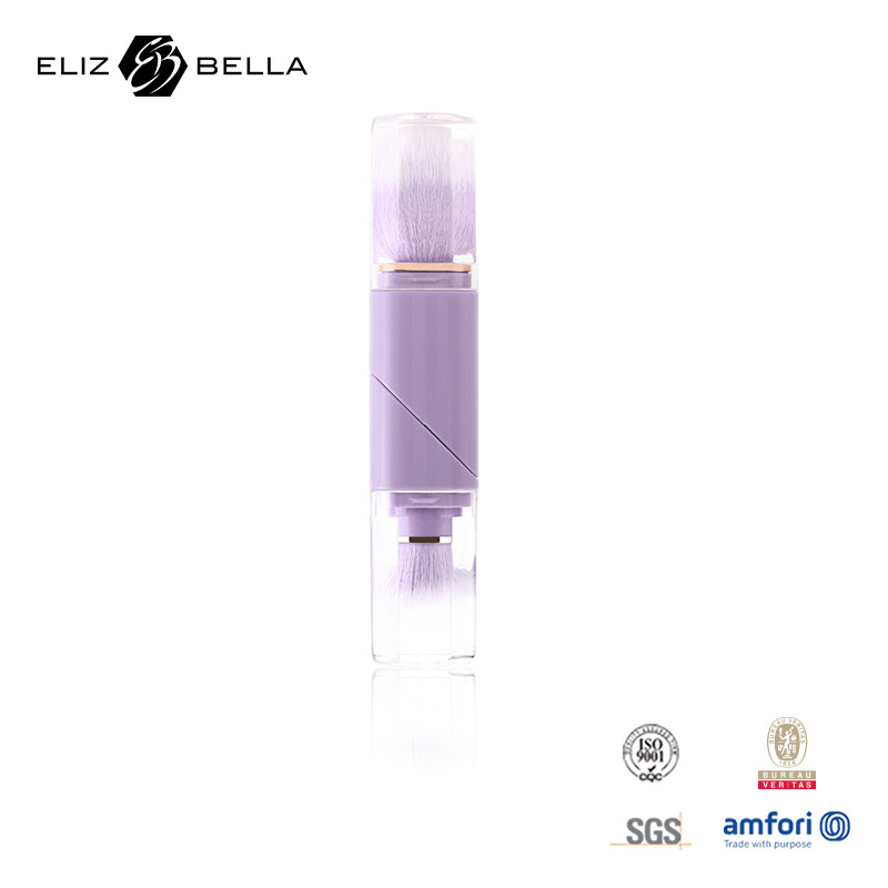 2 en 1 diseño pincel retráctil suave duradero responsable hecho 100% vegetariano de nylon pinceles de maquillaje para el cabello para el salón/hogar/regalo