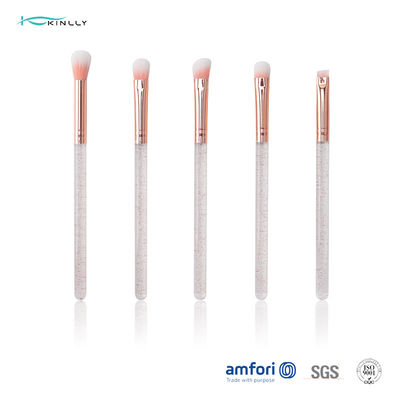 cepillos sintéticos del maquillaje del pelo del ojo 5pcs con la manija plástica