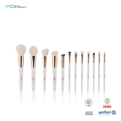 Los cepillos de nylon de encargo del viaje del pelo 12pcs fijaron la manija de madera natural