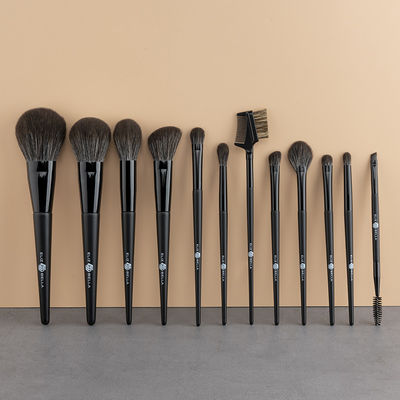 Cepillo sintético superior del sombreador de ojos 4pcs de los cepillos de lujo del maquillaje 12PCS