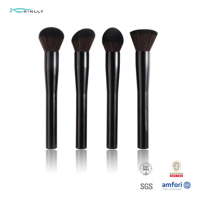 Cepillo grande del maquillaje del pelo del sintético del 100% solo con el cuerpo de aluminio
