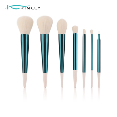 el sistema de cepillo del maquillaje del viaje 7pcs para el polvo se ruboriza sombra de ojos del lápiz corrector